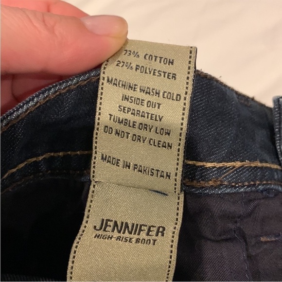 NWOT DL1961 Denim Jennifer High Rise Boot Jeans Women's 30 Blue Dark Wash - Picture 4 of 6